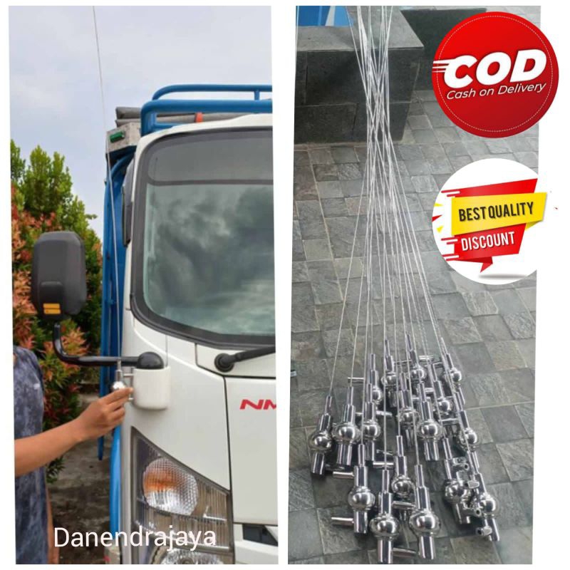 antena Bemper bisa cod 150 cm antena truck mobil variasi antena stainless