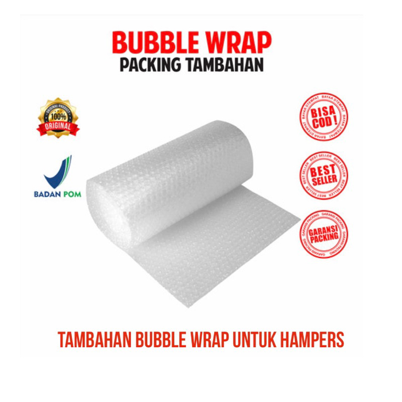 

packing bubble wrap untuk hampers