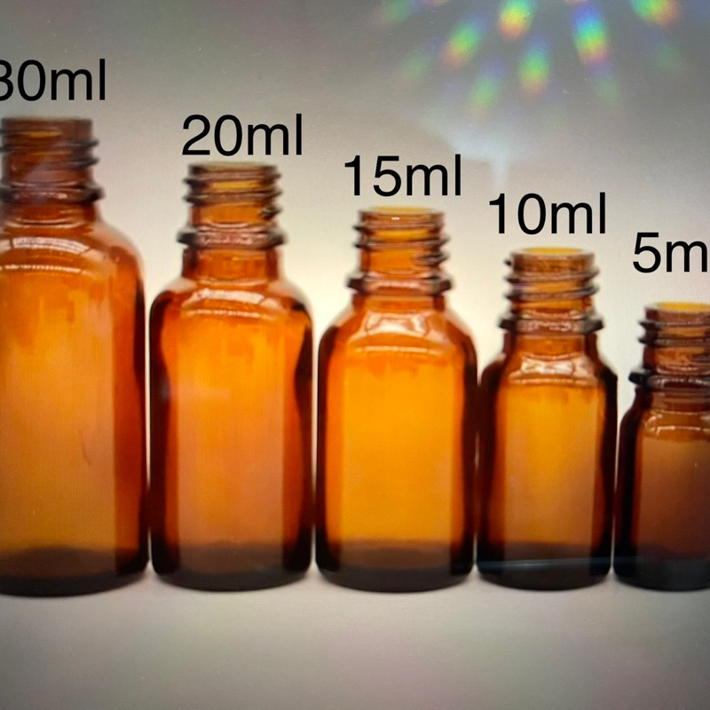 botol kaca amber 30ml (botol saja)