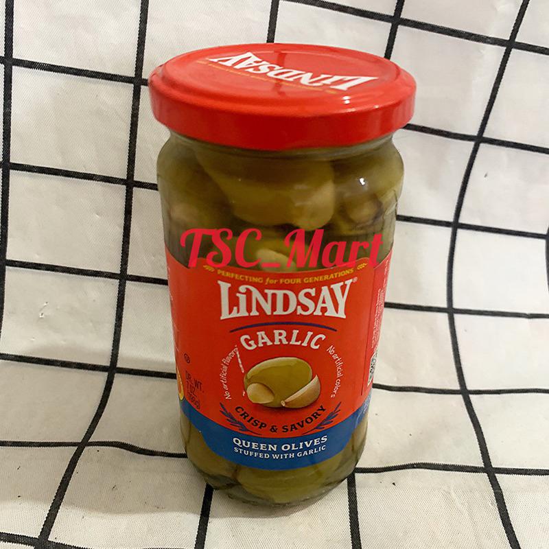 

Lindsay Garlic Stuffed Queen Olives / Lindsay 198gr / Pimiento / Stuffed / Queen / Olives / Pitted / Kalamata / Olive / Zaitun / Hijau / Lindsay / Queen / with / Spanish / Garlic