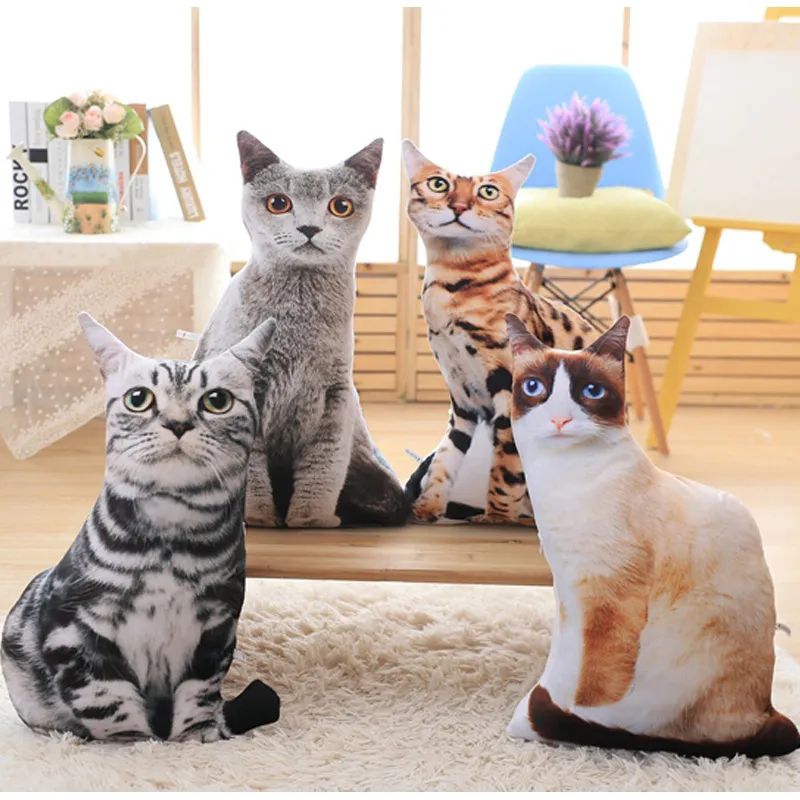 Bantal Kucing 3D Lucu Halus Dan Lembut