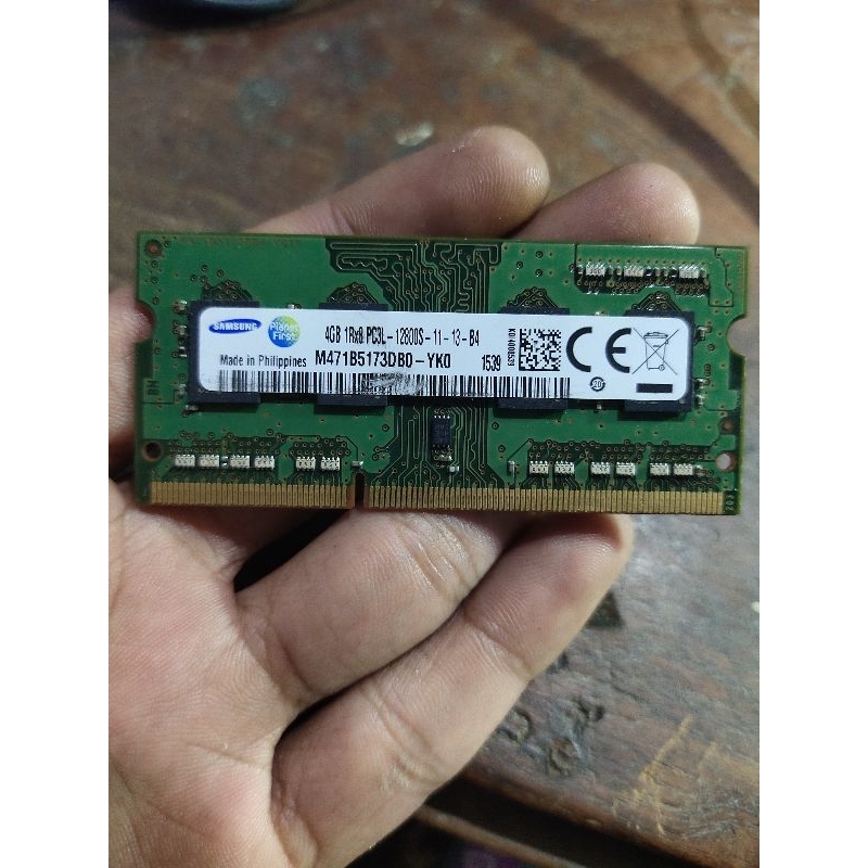 RAM LAPTOP SAMSUNG 4GB ORI CABUTAN LENOVO G580.NORMAL TESTED