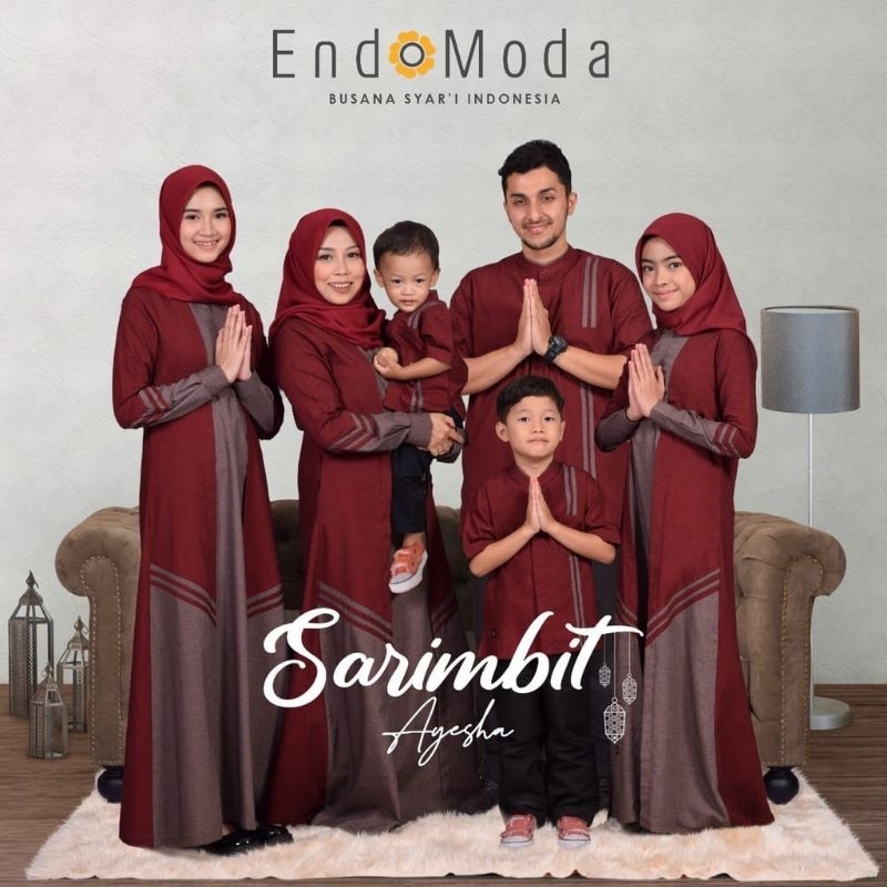 ENDOMODA AYESHA GAMIS DEWASA/TERMURAH SARIMBIT KELUARGA ENDOMODA