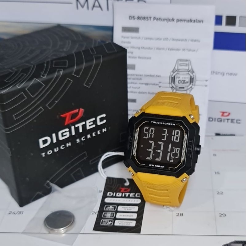 Jam tangan Digitec Touchscreen DS-8085T original - Free batre