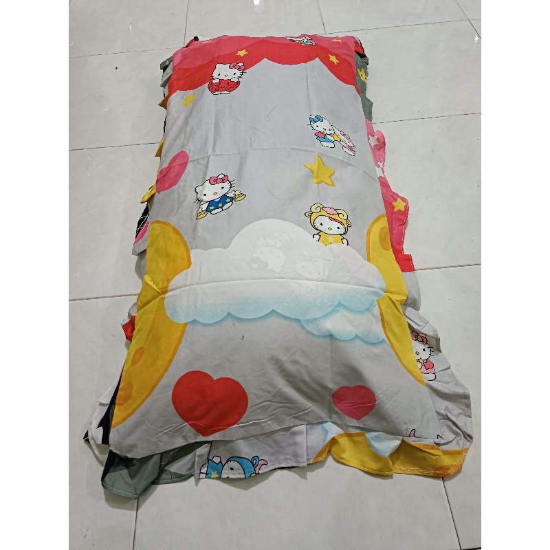 Sarung Bantal Cinta Jumbo Rumbai Panjang 100x50 Katun Murah