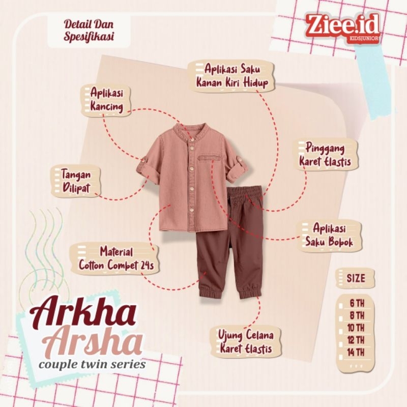 Couple Arkha Arsha by Zie id aeraaqu couple tween series size 5-15 tahun