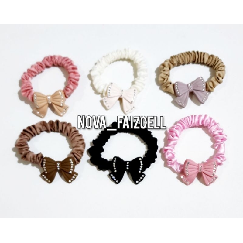 Ikat Rambut Pita doff Premium Scrunchie Korea