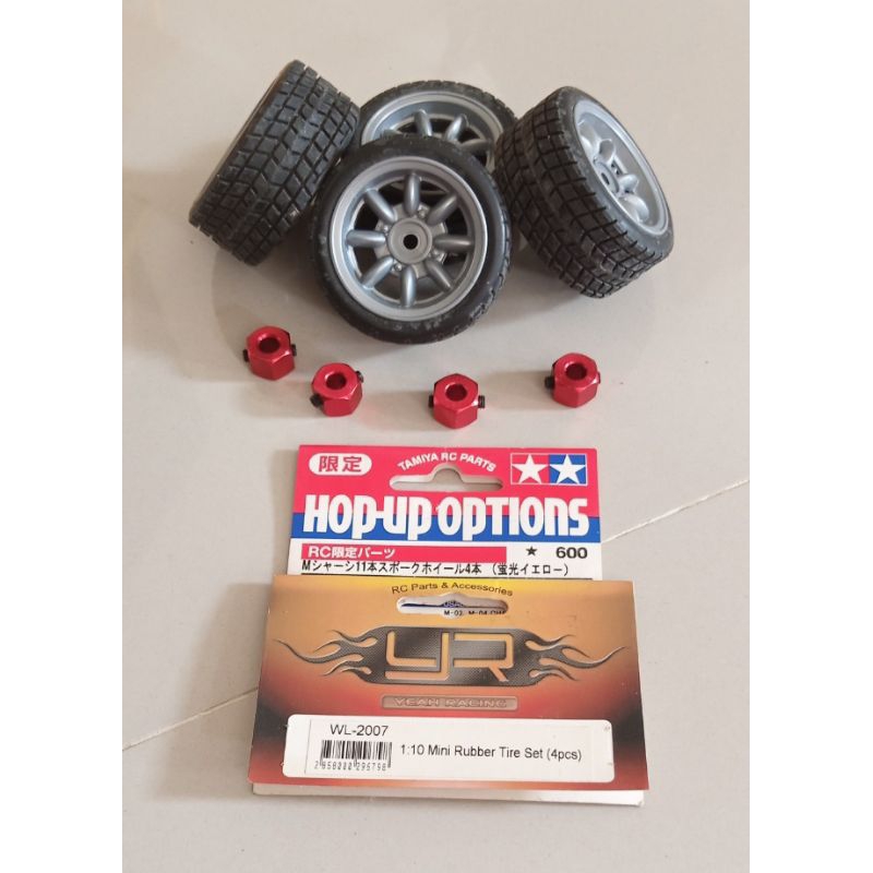 velg ban Tamiya m-Chassis + metal hex converter PnP wpl D12/D42