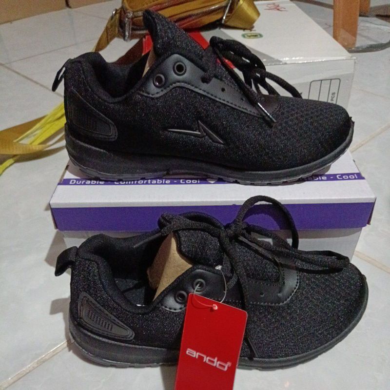 SEPATU ANDO DEWASA/SEPATU SEKOLAH SMA LAKI PEREMPUAN SIZE 37-43