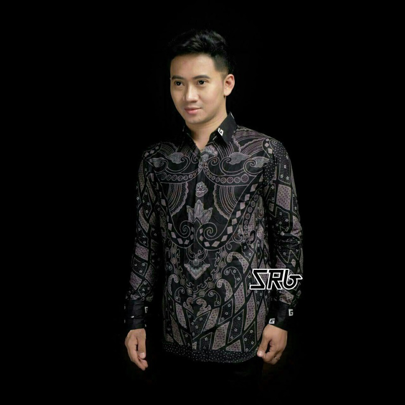 KEMEJA BATIK PRIA LENGAN PANJANG SIZE M L XL XXL BSWART batik HRB026