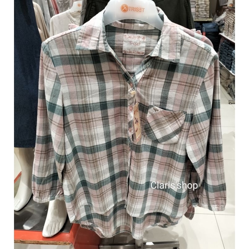 Kemeja Wanita Lengan Panjang Terbaru Original Brand TRISET