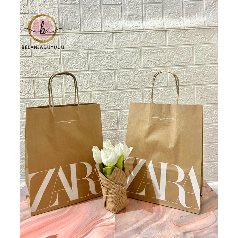 Paper Bag ZARA Original Store ( Ready Stock JKT )