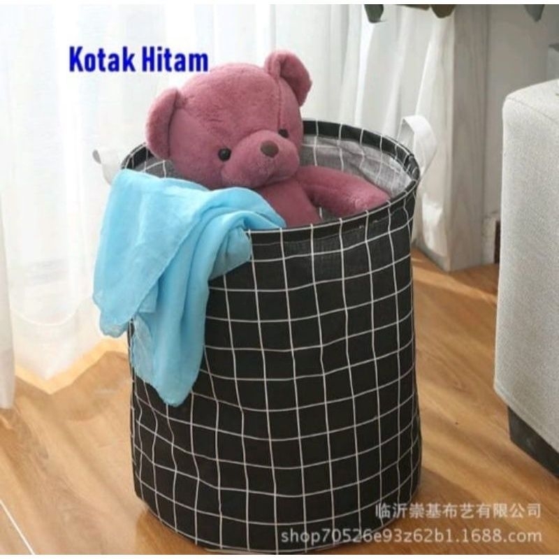 KERANJANG  LIPAT LOUNDRY TEMPAT CUCIAN KOTOR WADAH BAJU KOTOR ORGAINIZER 35cm * 43cm STORAGE BAG SERBAGUNA MULTIFUNGSI WADAH PAKAIAN/MAINAN TEBAL BAGUS KRANJANG KUAT MURAH ANTI AIR KRANJANG BAJU