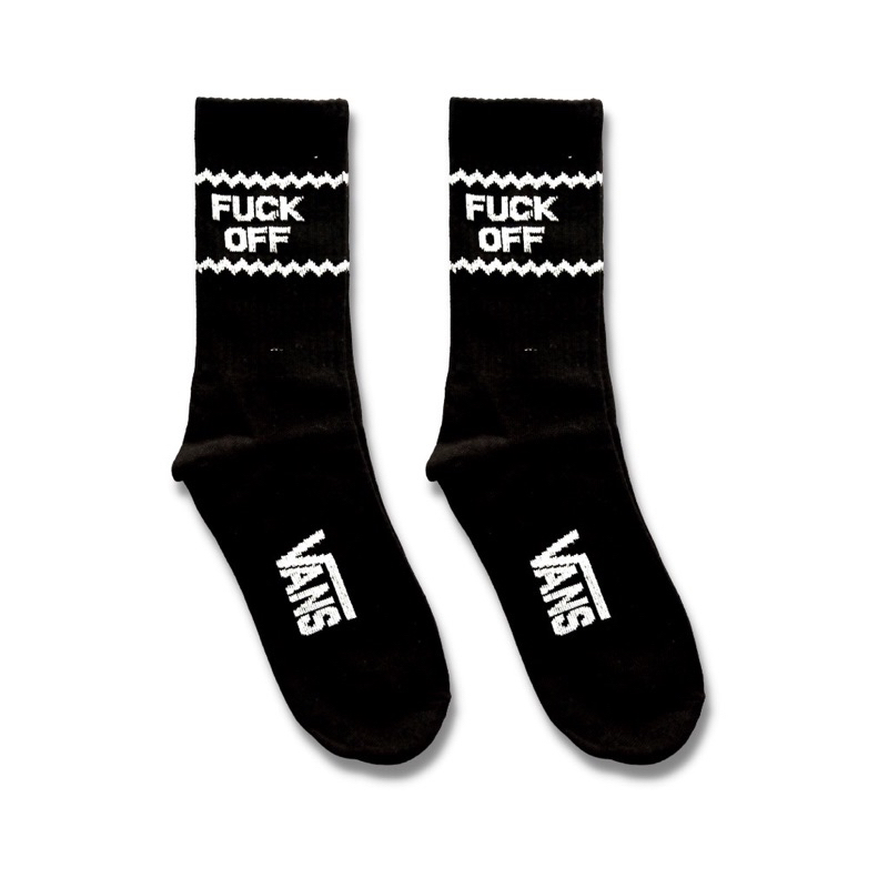 kaos kaki old school fuck off hitam