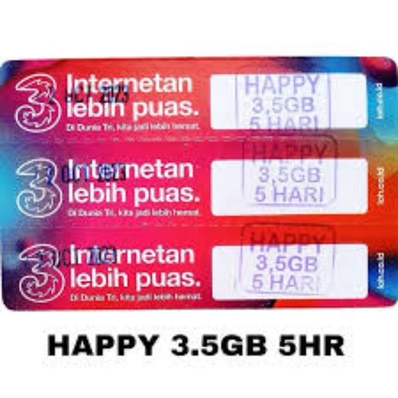 VOUCHER TRI 3.5GB 5 HARI