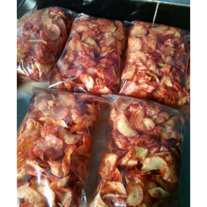 

keripik singkong sambal uleg asli