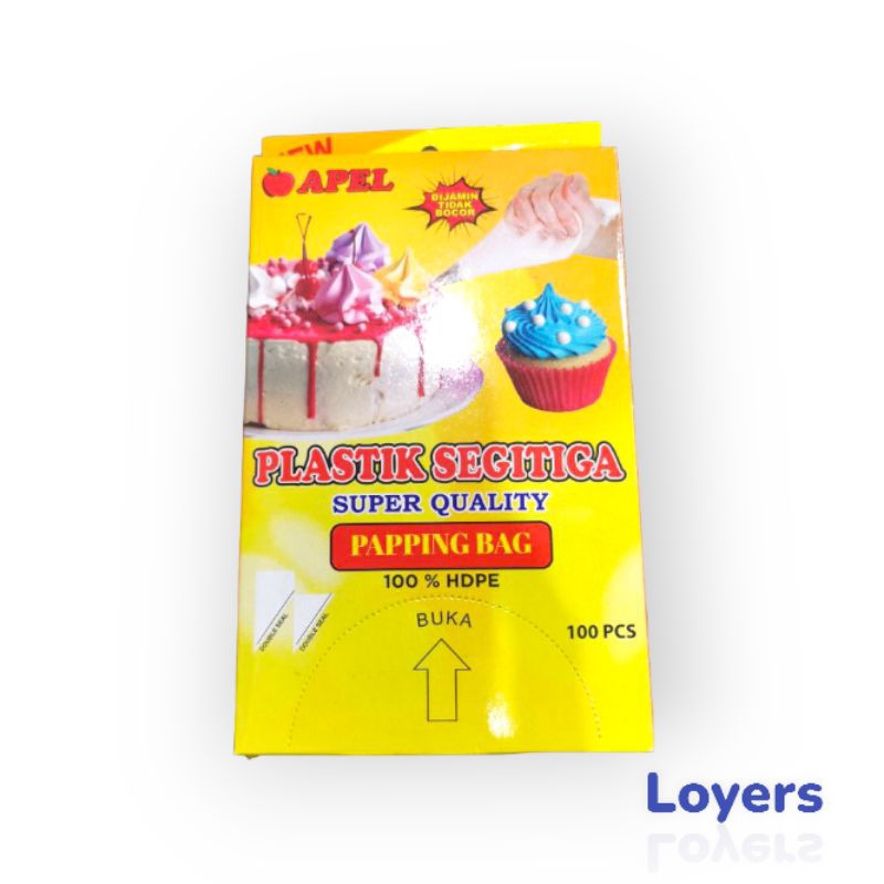 10 pcs pipping bag plastik segitiga bahan plastik alat untuk dekorasi kue ulang tahun