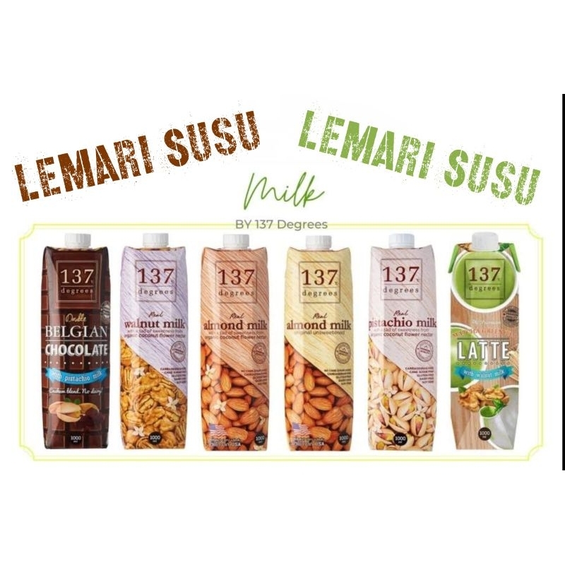 137 degrees walnut milk 1liter/137 degrees pistachio milk 1L/137 degrees almond milk 1litre/137 degr