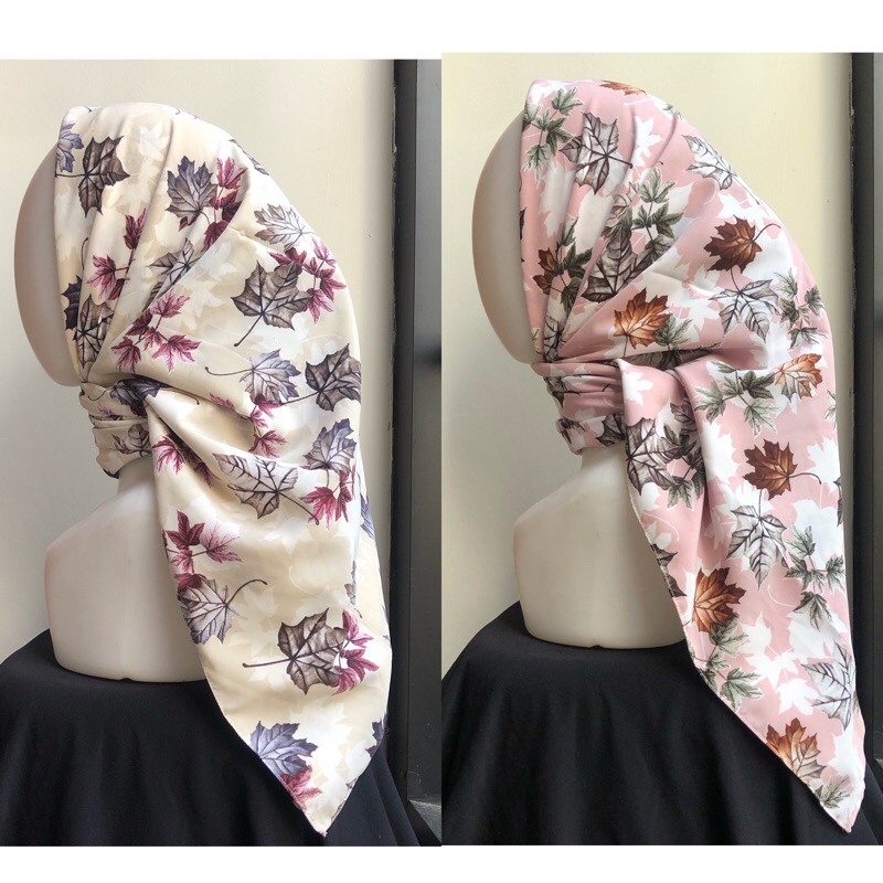 SEGIEMPAT WOLFIS motif jilbab segi4 hijab monalisa patern polos voal paris payet syari instan