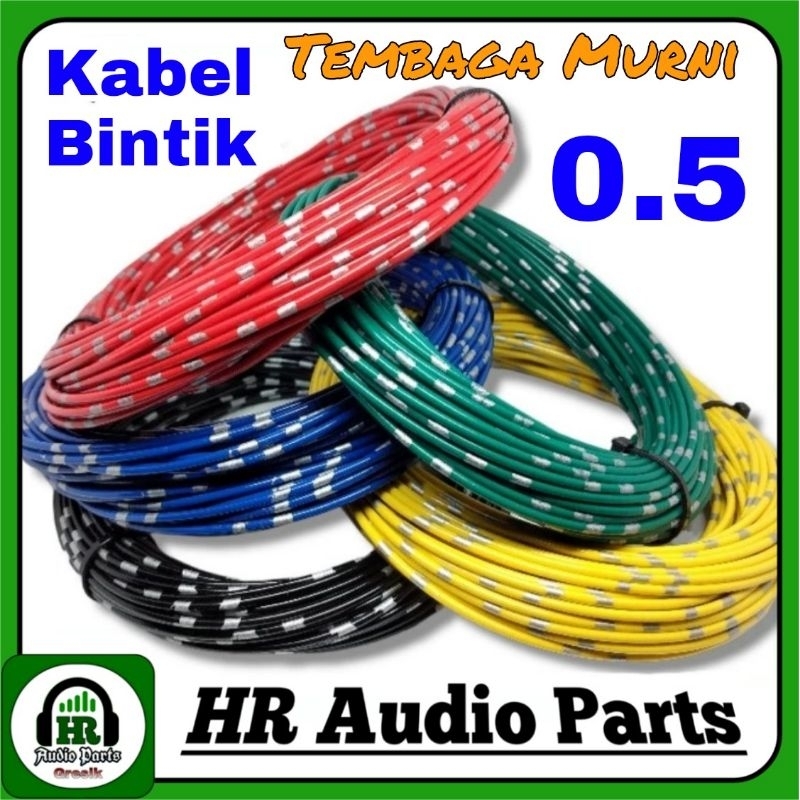 Kabel Bintik 0.5mm AVS Serabut Tembaga Body Motor Mobil Audio 0.5 mm