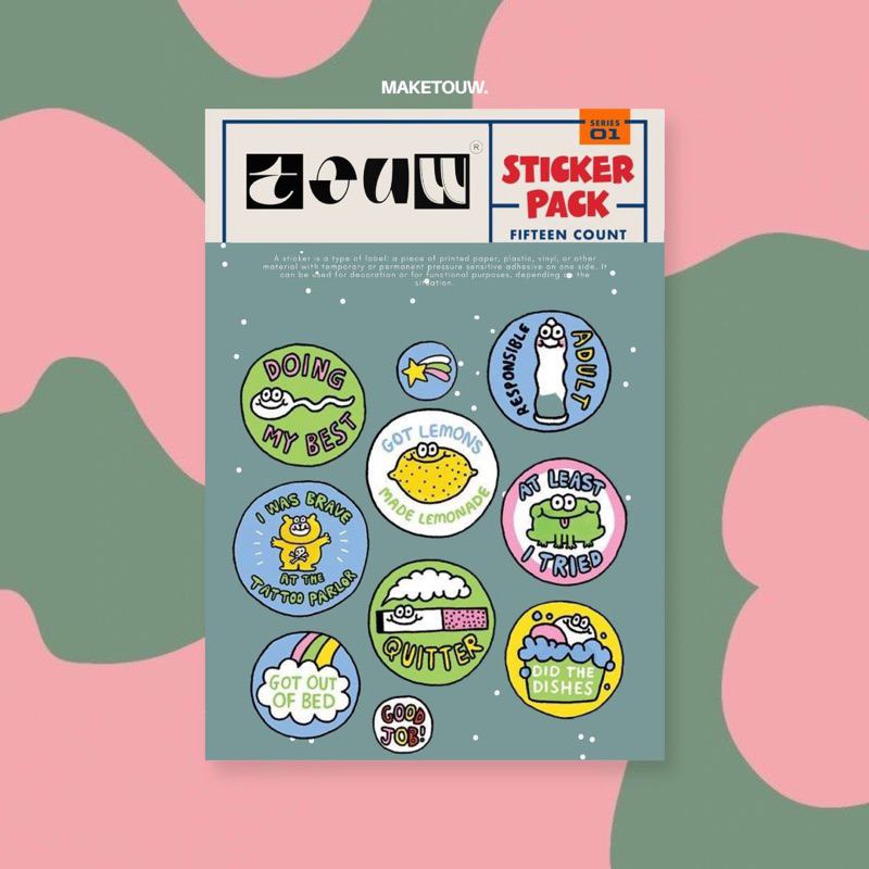 Sticker Gift Touw | Sticker Pack