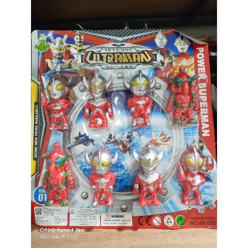 MAINAN ANAK ROBOT ULTRAMEN MINI SET KARKTER ISI 8 SUPERHERO MURAH