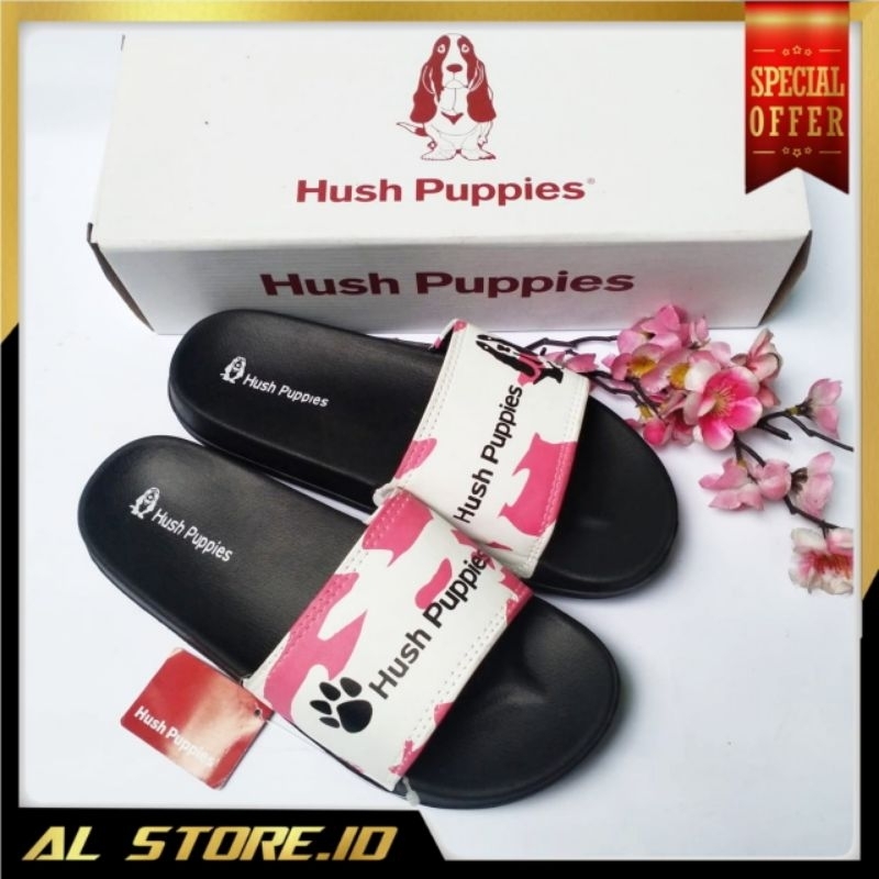 Sandal Slide Hush Puppies Varsity Milk Pink Pria Dan Wanita/Sandal Selop Hush Puppies Varsity Milky 
