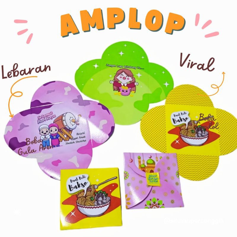 

(Isi 10 pcs) Amplop lebaran lucu / amplop lebaran thr/ amplop lebaran baling- baling