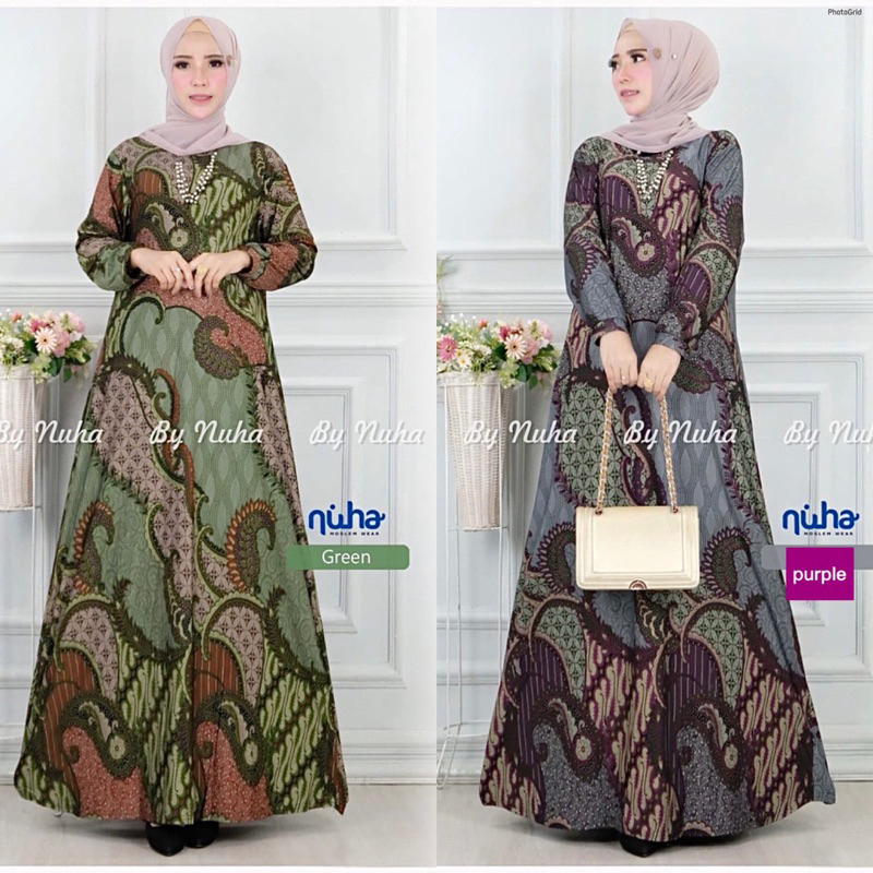 Erika 11 - Gamis Calvin Jeans Jumbo Terbaru LD100-120 Della Jumbo Maxy / 023-7305 / 022-7370