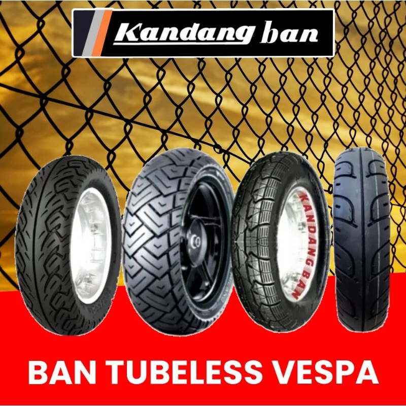 BAN TUBLES VESPA PILIHAN MERK MIZZLE M-11(100/90-10) MIZZLE M-9 (100/90-10) IRC MB520M (120/80-10) ZENEOS MILANO (120/70-10) ZENEOS MILANO (110/70-11) BAN BARU ORIGINAL