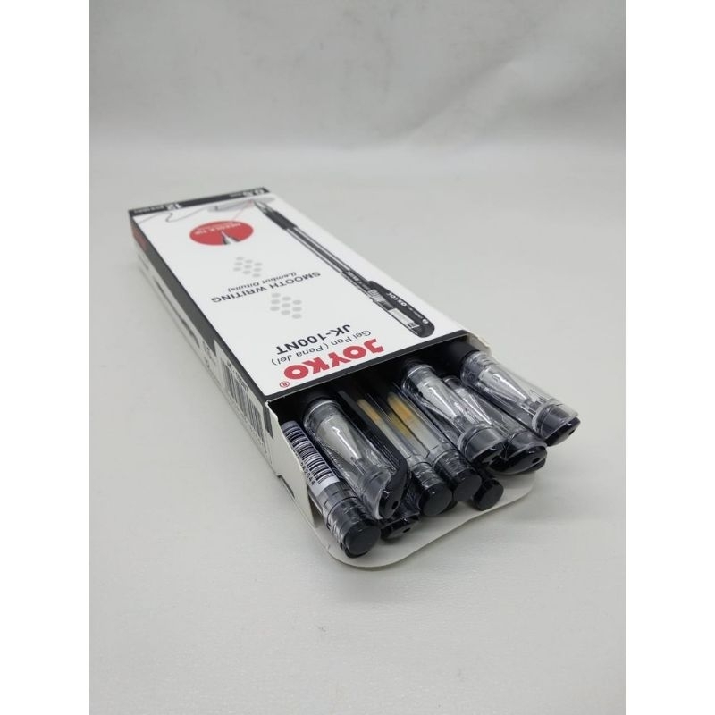 

Pulpen Gel 0.5mm / 12 PCS / 1 BOX Pulpen Joyko Ori Tinta Hitam Cair Black Pen Pena Sekolah Kerja ATK Joyko