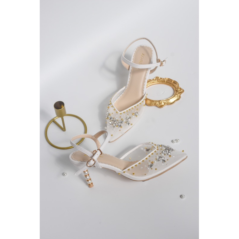 JOOKUTSU Wedding Shoes - FUCHIA Pearl Heels
