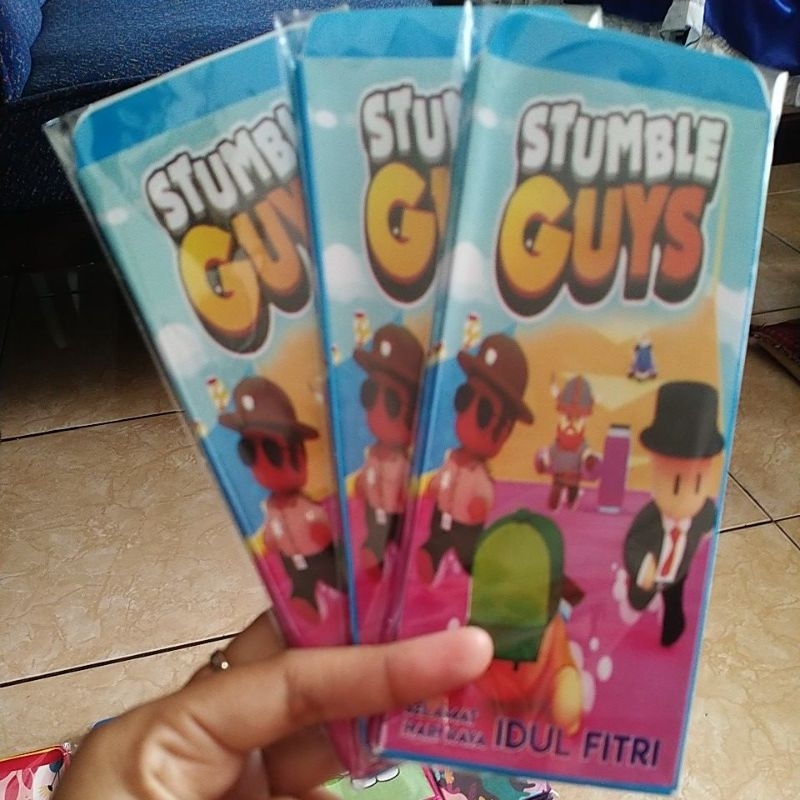 

angpau lebaran motif stumble guys jumbo