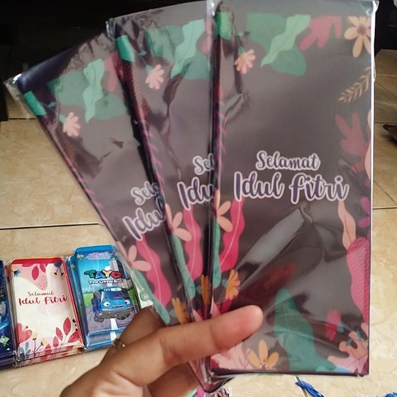 

angpau lebaran motif bunga