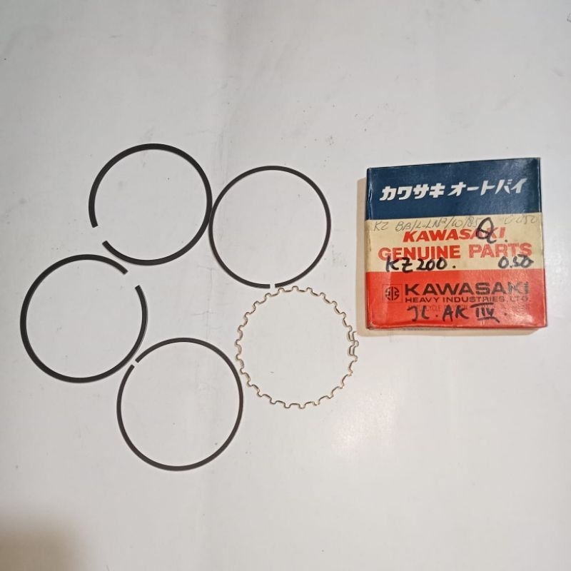 ring set piston ring seker seher Kawasaki Z200 KZ200 Binter Mercy KTL200 oversize 0.50 original kode