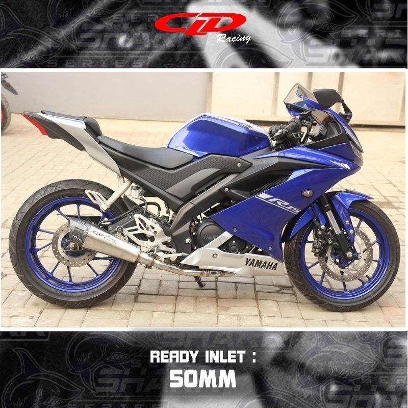 Knalpot CLD Racing type Shark Series for Yamaha YZF R15