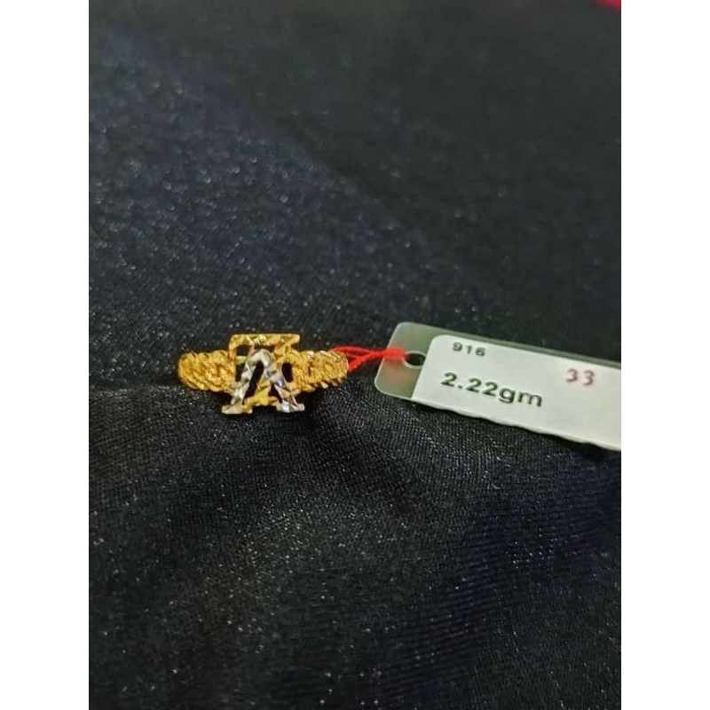 Cincin emas Malaysia LV kadar 916/23k