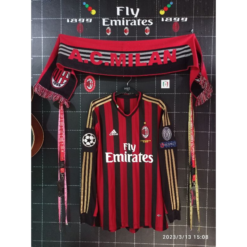 Ac Milan 2013 Size L Full patch MDT bordir