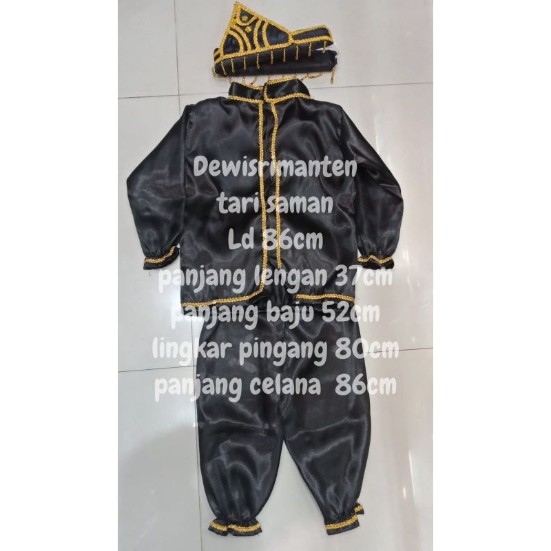 Baju tari saman anak