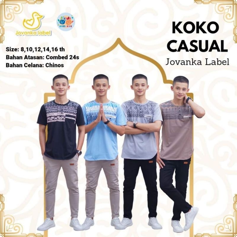 Setelan Kaos Kurta Remaja 8-14th Jovanka