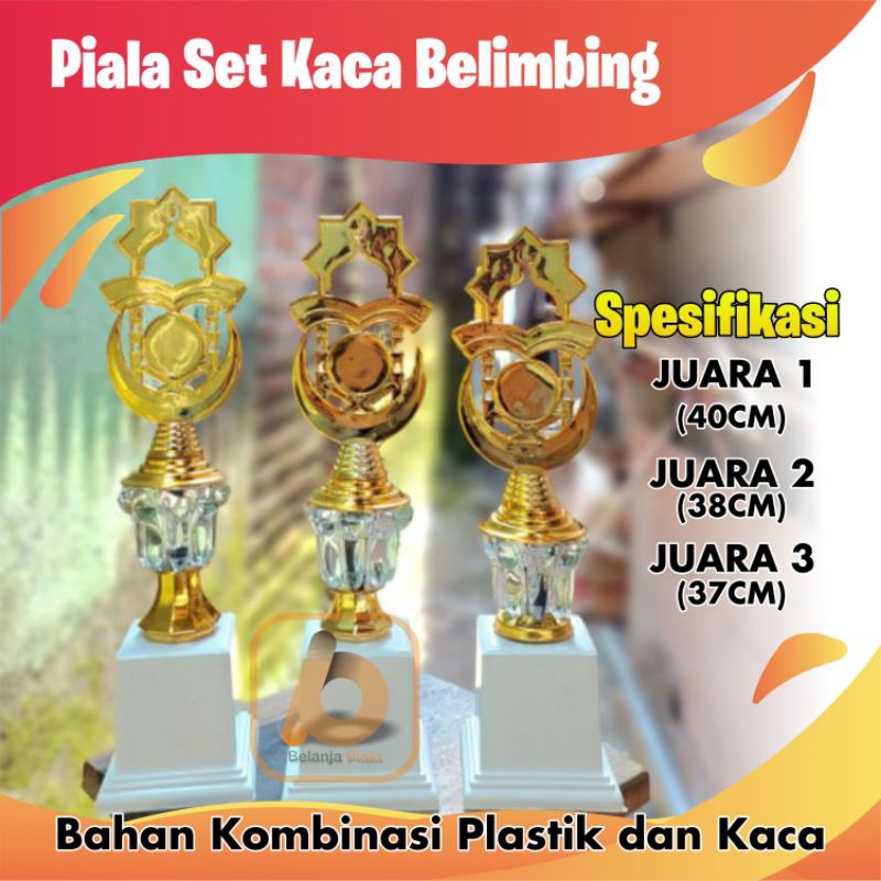 Piala Juara 123 Kombinasi Kaca (Katalog 6)