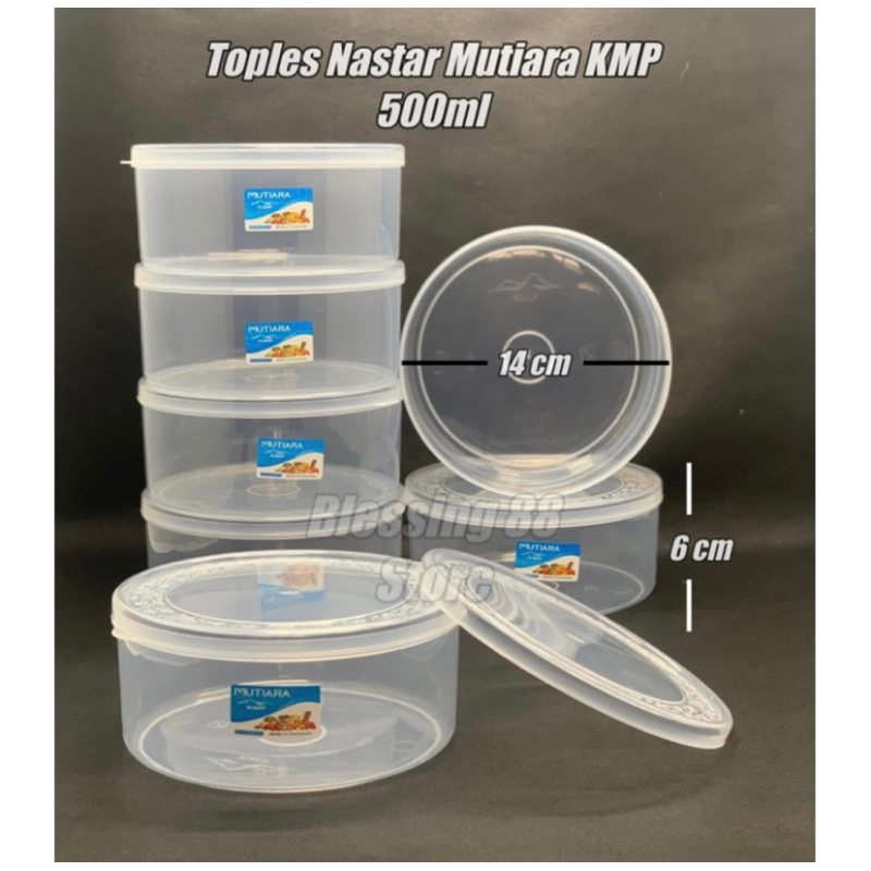 Toples Kue Kering Nastar 1/2kg Plastik KMP MUTIARA Sealware