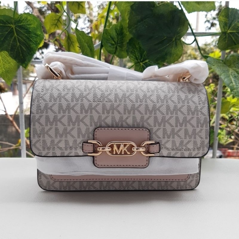 MK Heather Vanilla Pink Sign XS Crossbody