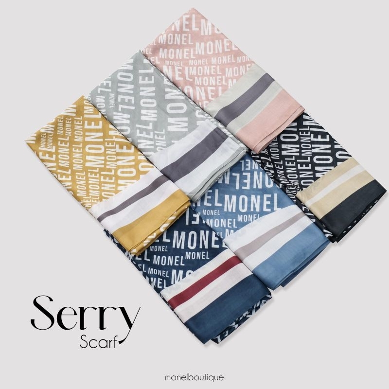 SCOOP AND CONE BY MONEL RETAZ SERIES | KERUDUNG VOAL SEGI EMPAT HIJAB