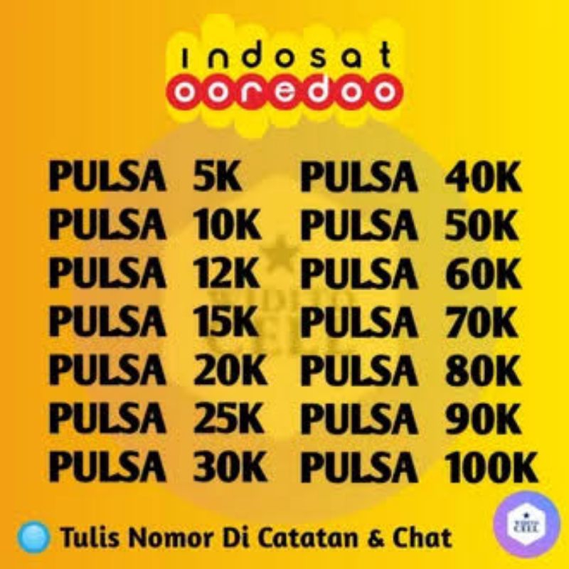 Pulsa Indosat Ooredoo 5k-40k
