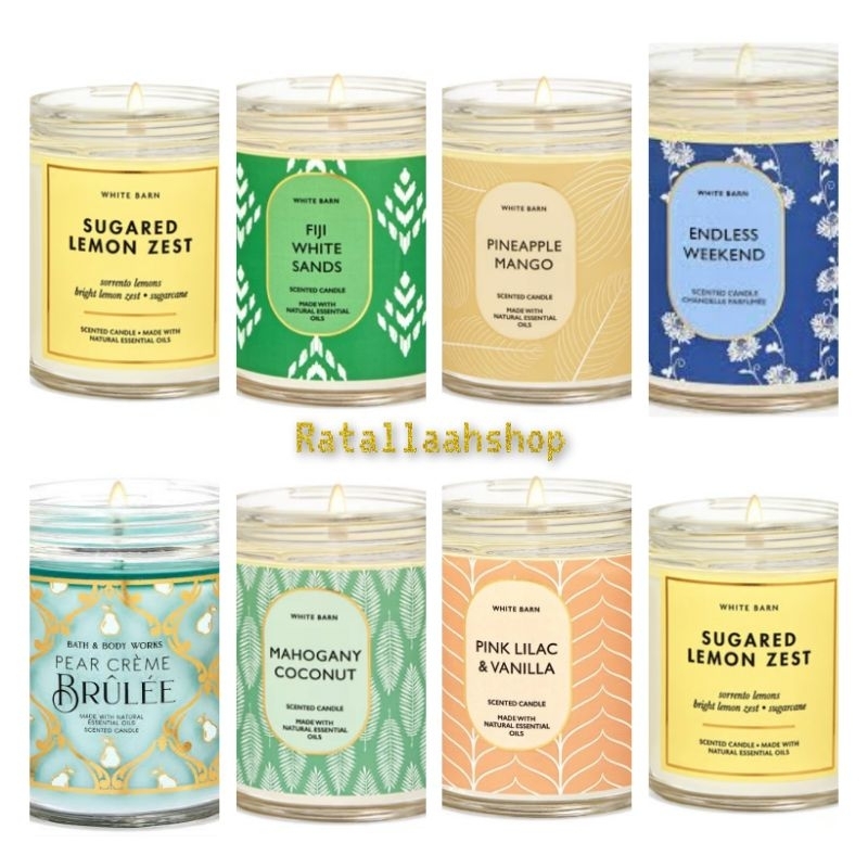 BBW 1 wick candle sugared lemon zest