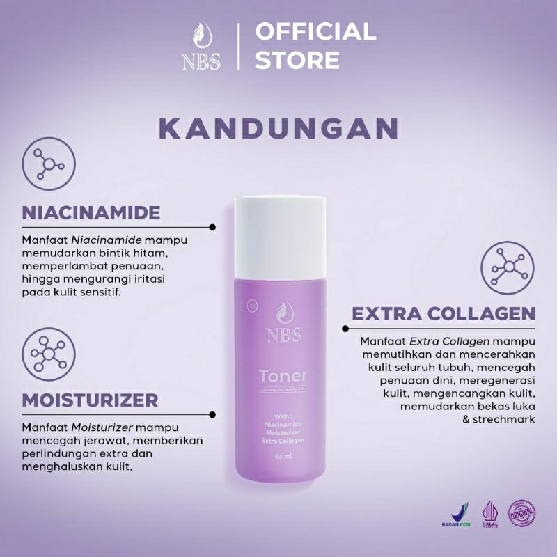 TONER NBS EXTRA GLOW SKINCARE | BEAUTY CARE