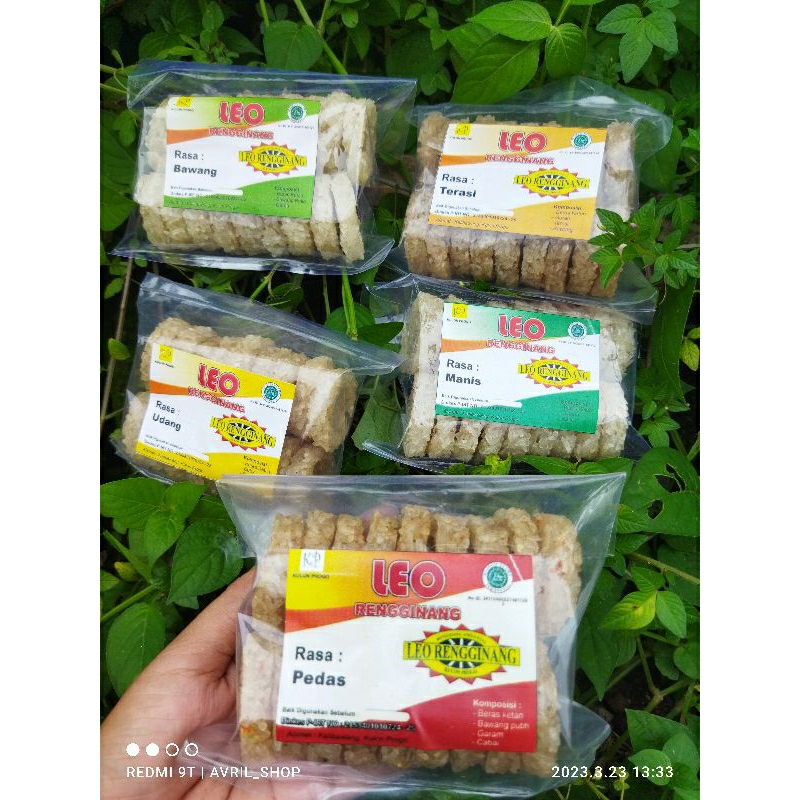 

Rengginang mentah aneka rasa isi 18/rengginang terasi/udang/bawang/pedas/manis