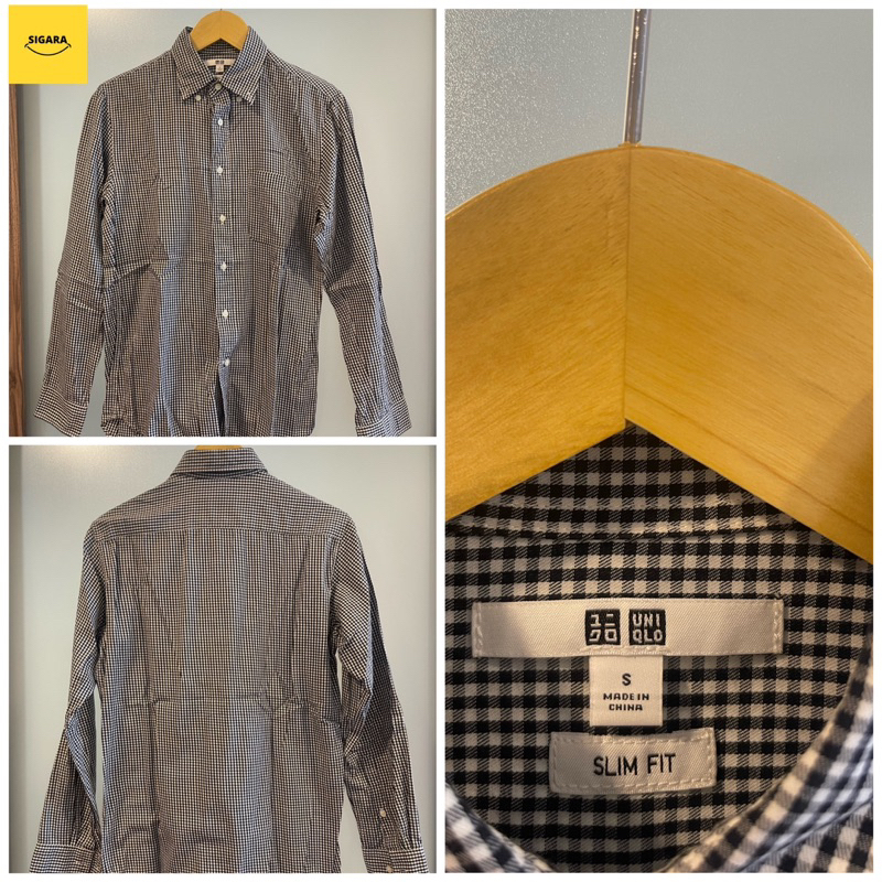 [ Preloved/ Second hand/ Branded/ Original] Kemeja Pria Lengan Panjang Uniqlo 100% Authentic