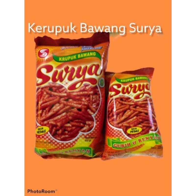 KERUPUK BAWANG SURYA KHAS MAKASSAR 450 gr